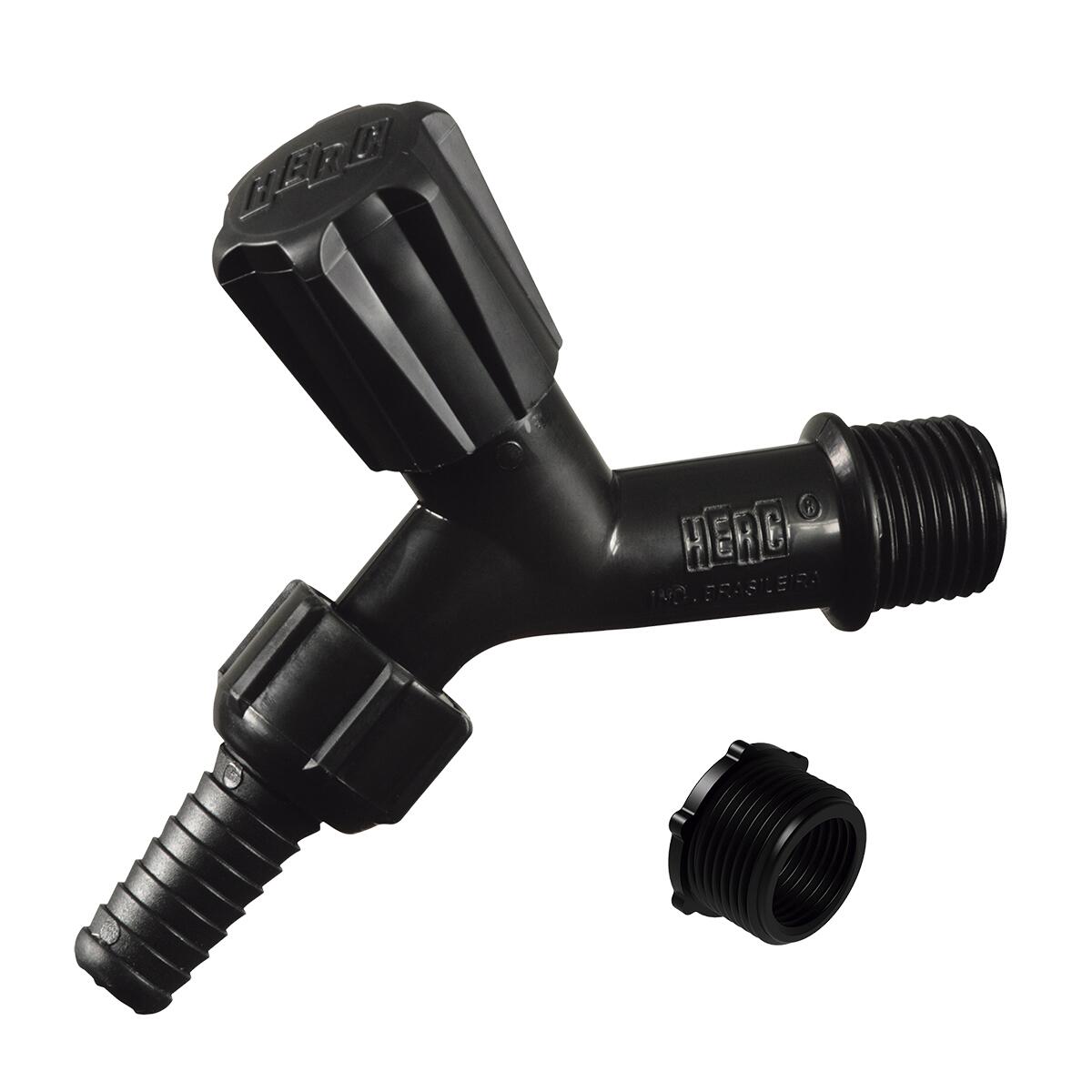 Torneira Para Jardim Bico Fixo 1/2″ Preta Herc