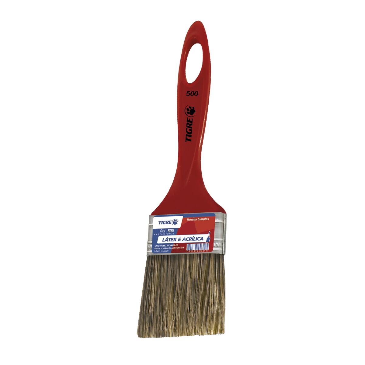 Trincha 500 3″ PincÃ©is Tigre Simples Cerda Gris