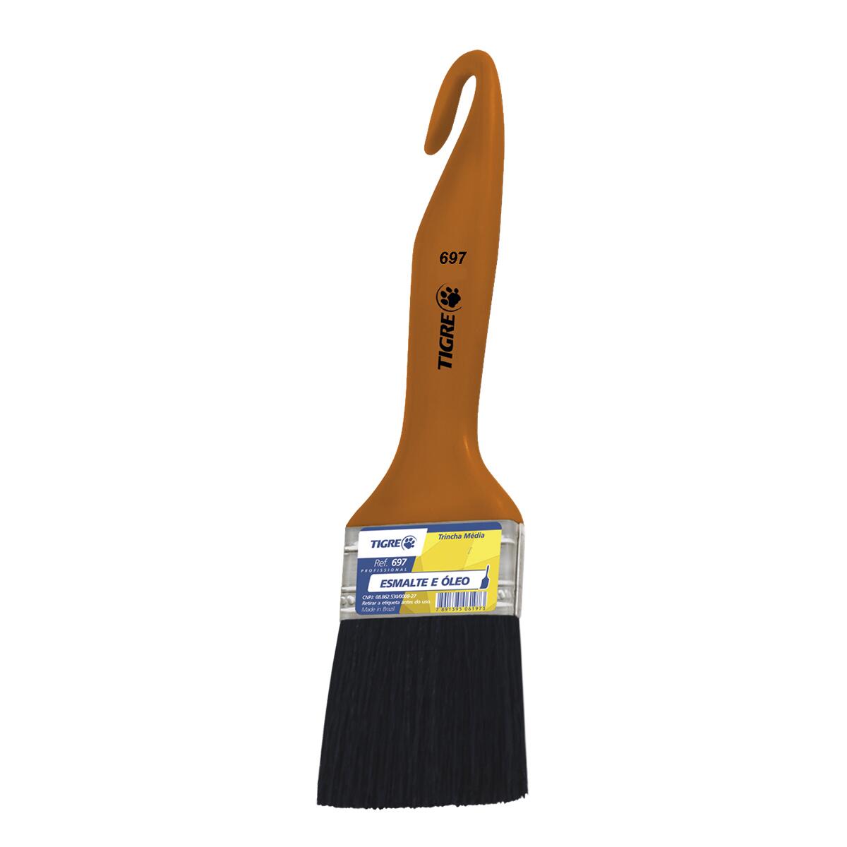 Trincha 695 1″ PincÃ©is Tigre MÃ©dia Cerda Gris