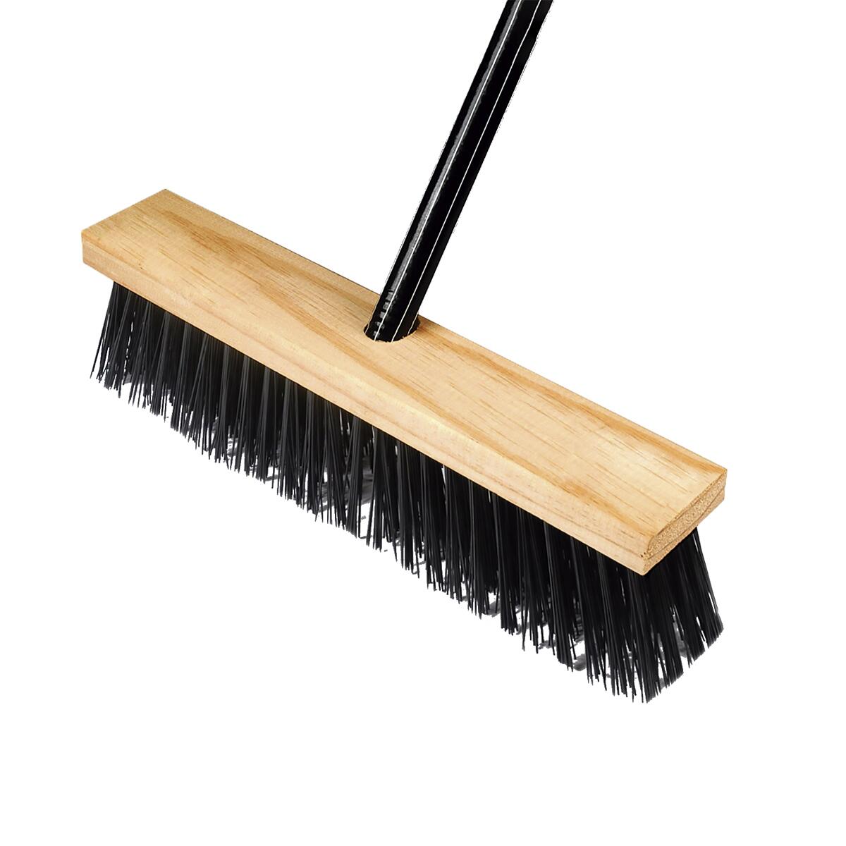 Vassoura Gari Madeira 37Cm Com Cabo Max MetalÃºrgica