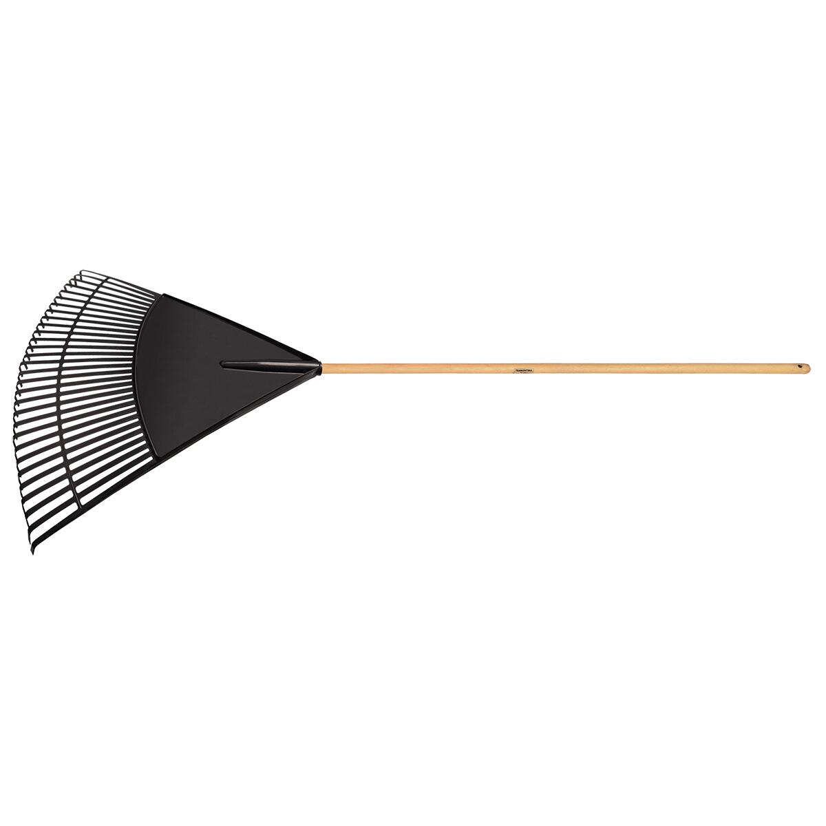 Vassoura Com 30 Dentes Preto Cabo Madeira 120Cm Tramontina