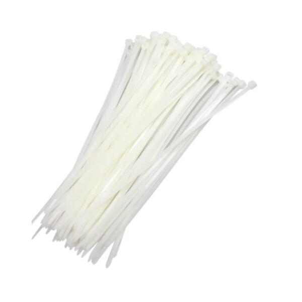 AbraÃ§adeira De Nylon 4,8X400Mm Branca 100 PeÃ§as Worker