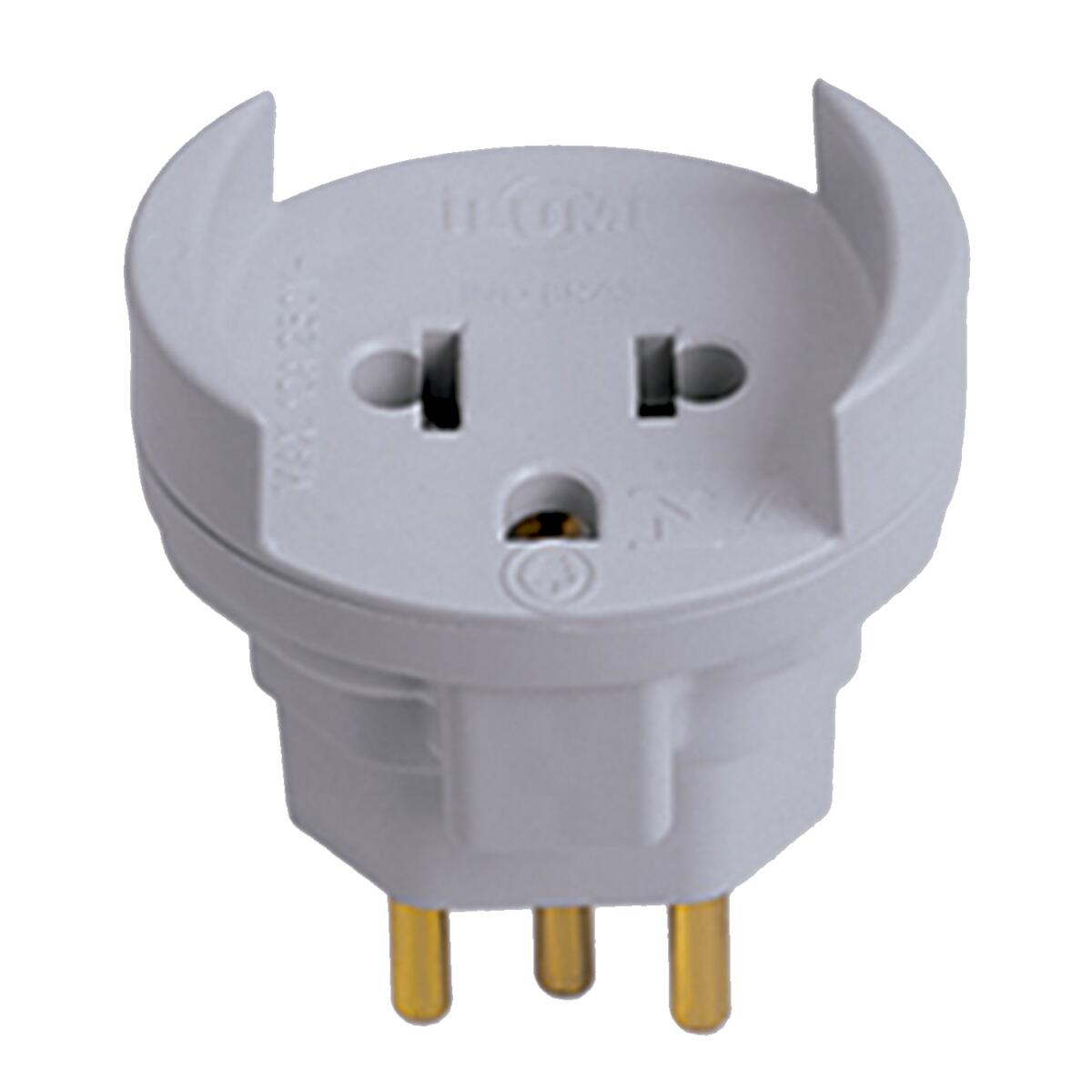 Adaptador Universal Ilumi Para 2P+T Red 10A Cz