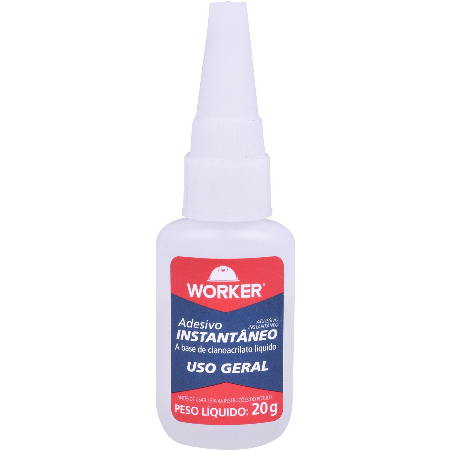 Adesivo InstantÃ¢neo UltrarrÃ¡pido Para Uso Geral 20G Worker