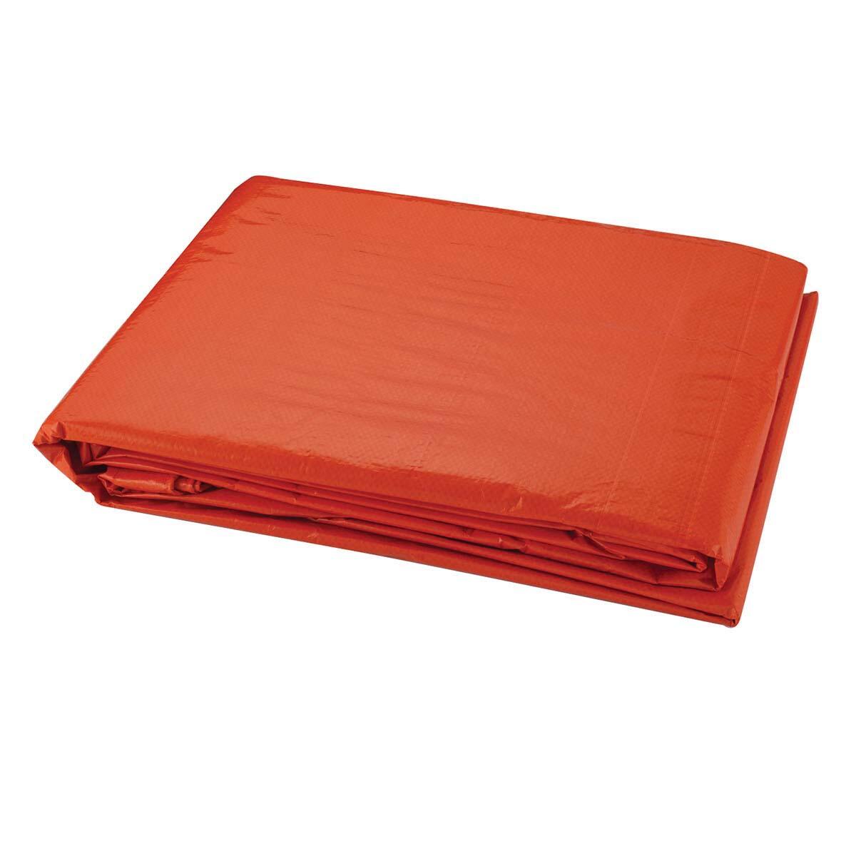 Lona Encerada Polietileno 5M X 5M Laranja 200 Micras Worker