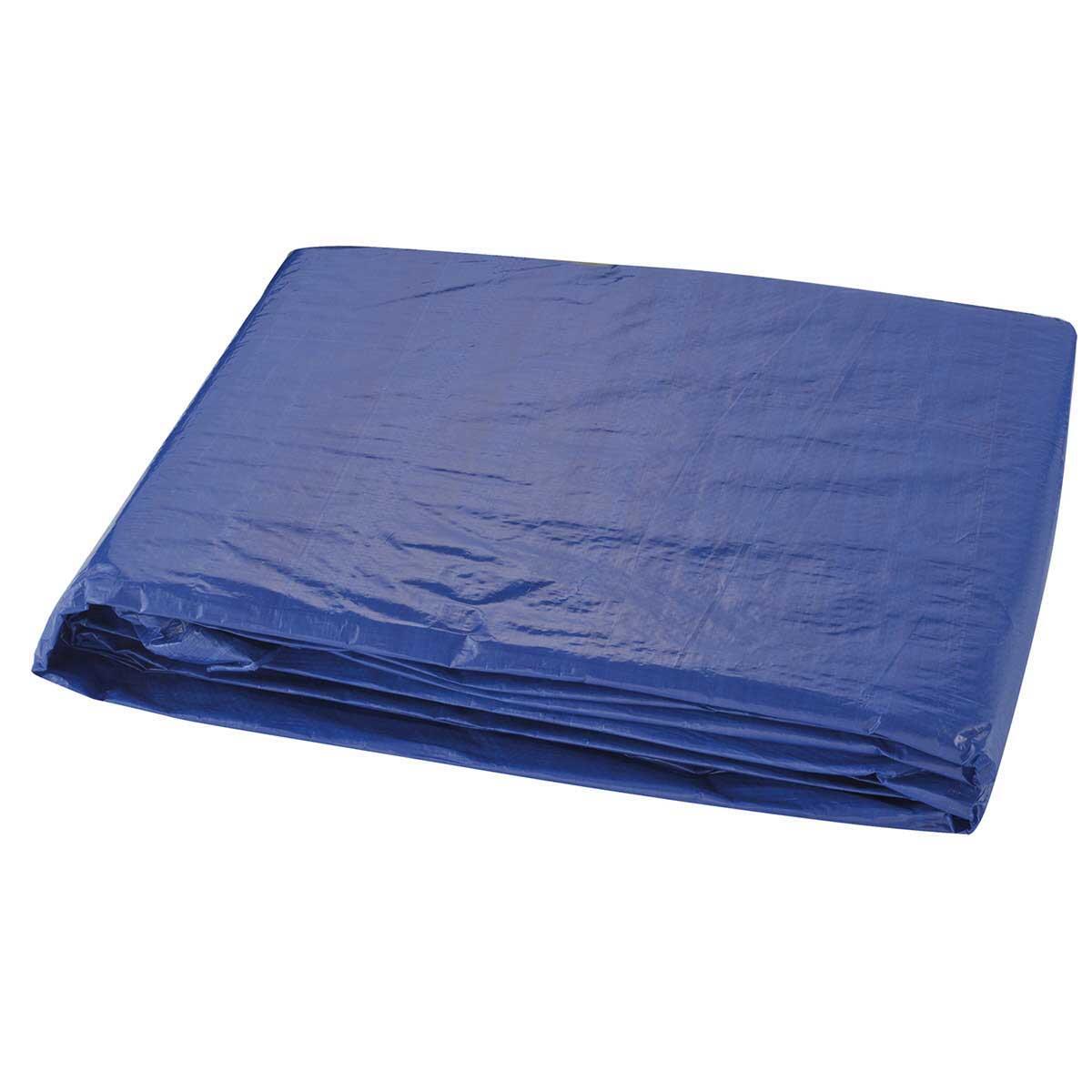 Lona Encerado De Polietileno 100 Micras 10Mx8M Azul Kala
