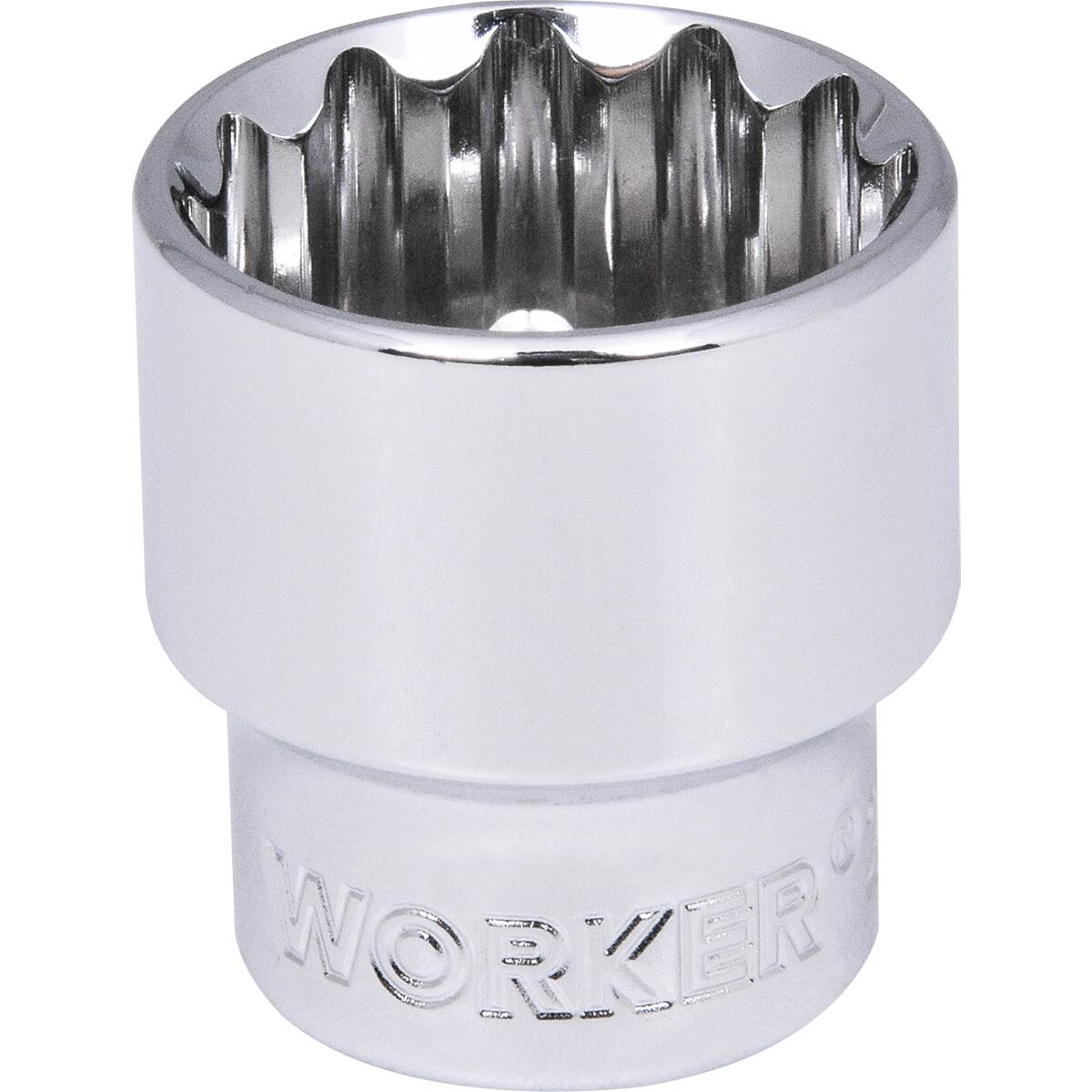 Soquete Estriado Encaixe 3/8″ 16Mm Worker