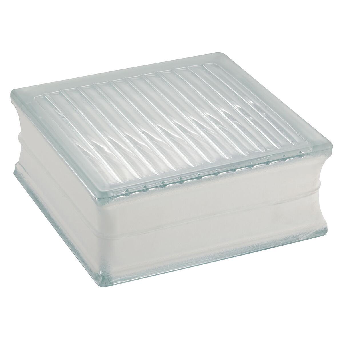 Tijolo De Vidro Linelite Transparente 19X8Cm 6 PeÃ§as Liege