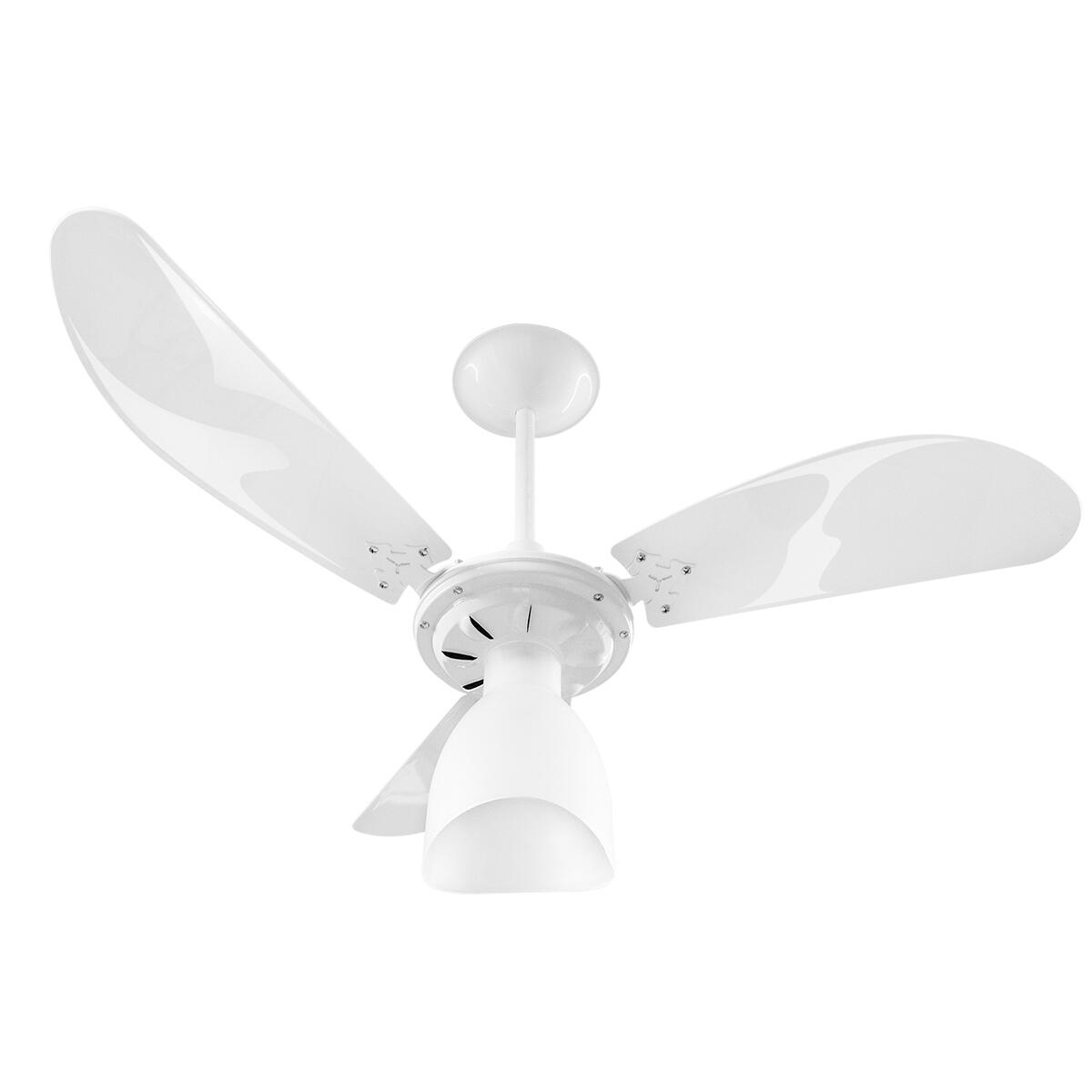 Ventilador LuminÃ¡ria 3 PÃ¡s 1E27 Branco Ventidelta 127V