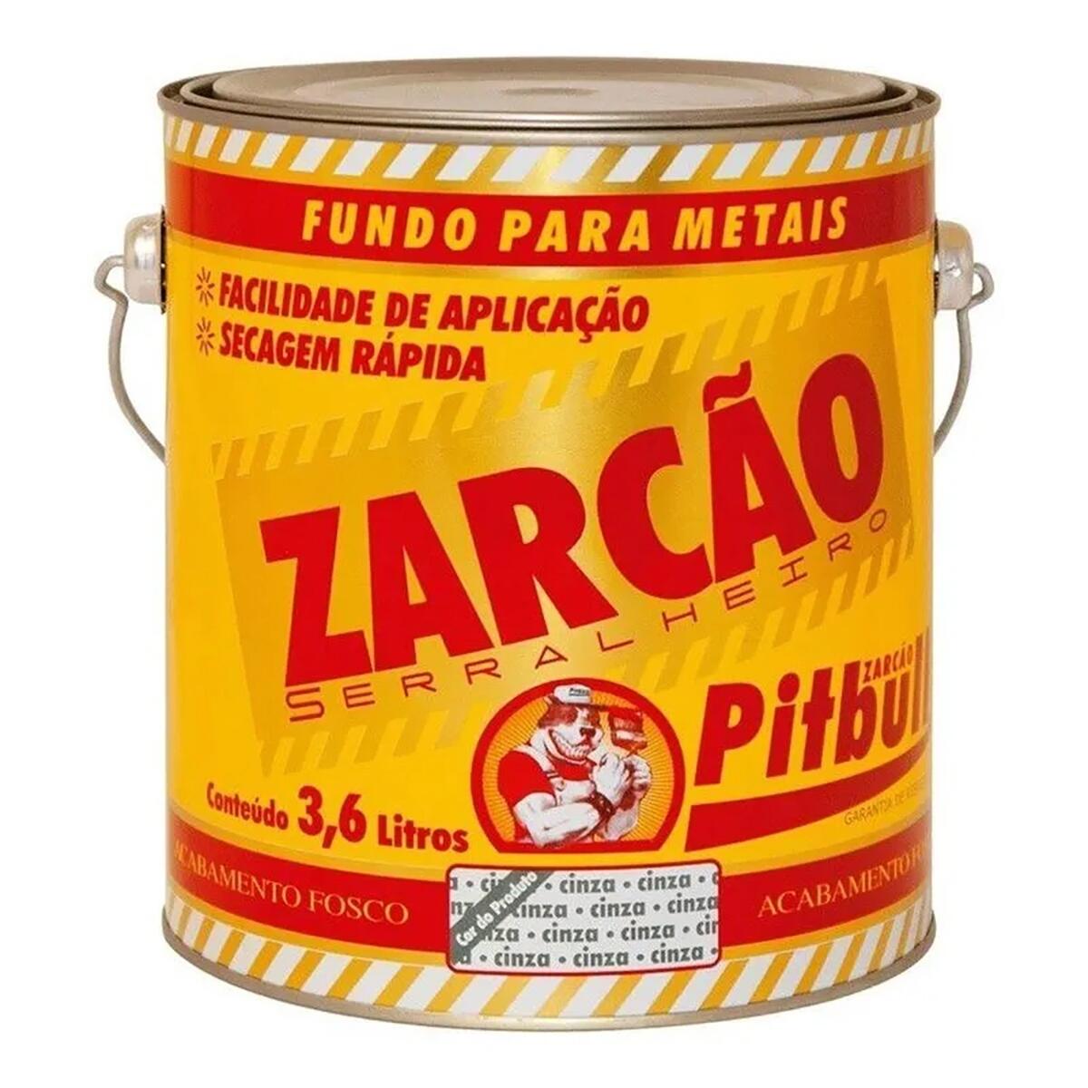 Zarcão Serralheiro Natrielli 3,6L Cinza Pitbull