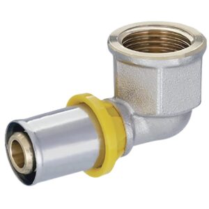 Joelho 90° Fêmea Para Transição De Gás 1/2″x16Mm Amanco (Entregue por Super Pro Atacado)