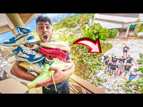 Leia mais sobre o artigo JOGUEI MEUS TENIS MAIS RAROS DE CIMA DA SACADA PARA MEUS AMIGOS