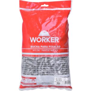 Bucha 08 500Pc Nylon Parede Macica Worker (Entregue por Super Pro Atacado)
