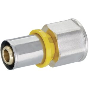 Conector Gás Transição Amanco Fêmea Dn20X1/2 (Entregue por Super Pro Atacado)