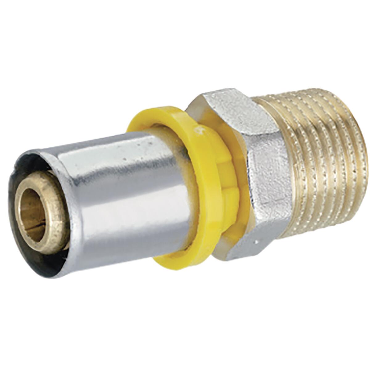 Conector Gás Transição Amanco Macho Dn20X3/4