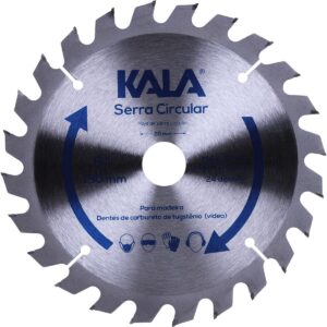 Disco Serra Circular 6″ Para Madeira 24 Dentes 8900Rpm Kala (Entregue por Super Pro Atacado)