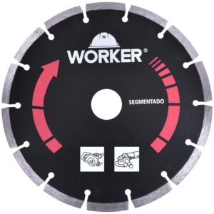 Disco Diamantado Segmentado 230Mm X 25,4Mm Worker (Entregue por Super Pro Atacado)