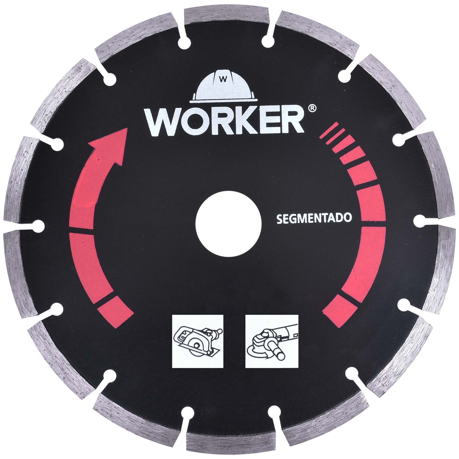 Disco Diamantado Segmentado 230Mm X 25,4Mm Worker