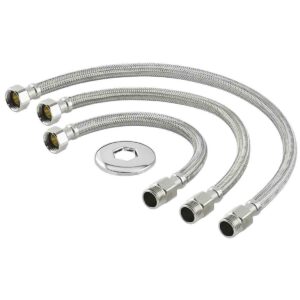 Engate Flexível Para Conexão Em Aço Inox 30Cm Liege (Entregue por Super Pro Atacado)