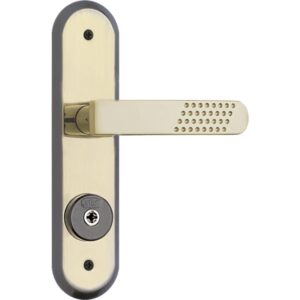 Fechadura Externa Tetra Stam 1800 21 Oxidada Alavanca (Entregue por Super Pro Atacado)