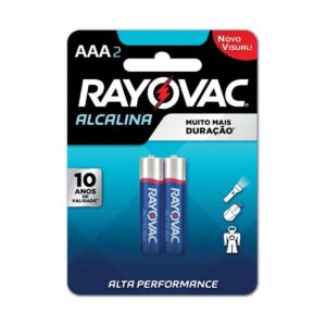 Pilha Alcalina Aaa Palito 02 Peças Rayovac (Entregue por Super Pro Atacado)