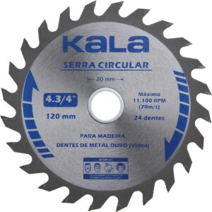 Serra Circular Para Madeira 4.3/4” 120Mm Kala (Entregue por Super Pro Atacado)