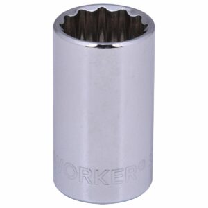 Soquete Estriado Encaixe 1/2″ 16Mm Worker (Entregue por Super Pro Atacado)