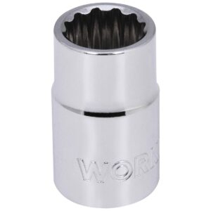 Soquete Estriado Encaixe 1/2″ 9/16″ Worker (Entregue por Super Pro Atacado)