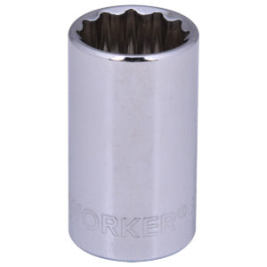 Soquete Estriado Encaixe 1/2″ 15Mm Worker (Entregue por Super Pro Atacado)