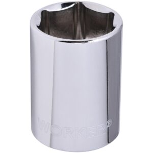 Soquete Sextavado Encaixe 1/2″ 21Mm Worker (Entregue por Super Pro Atacado)