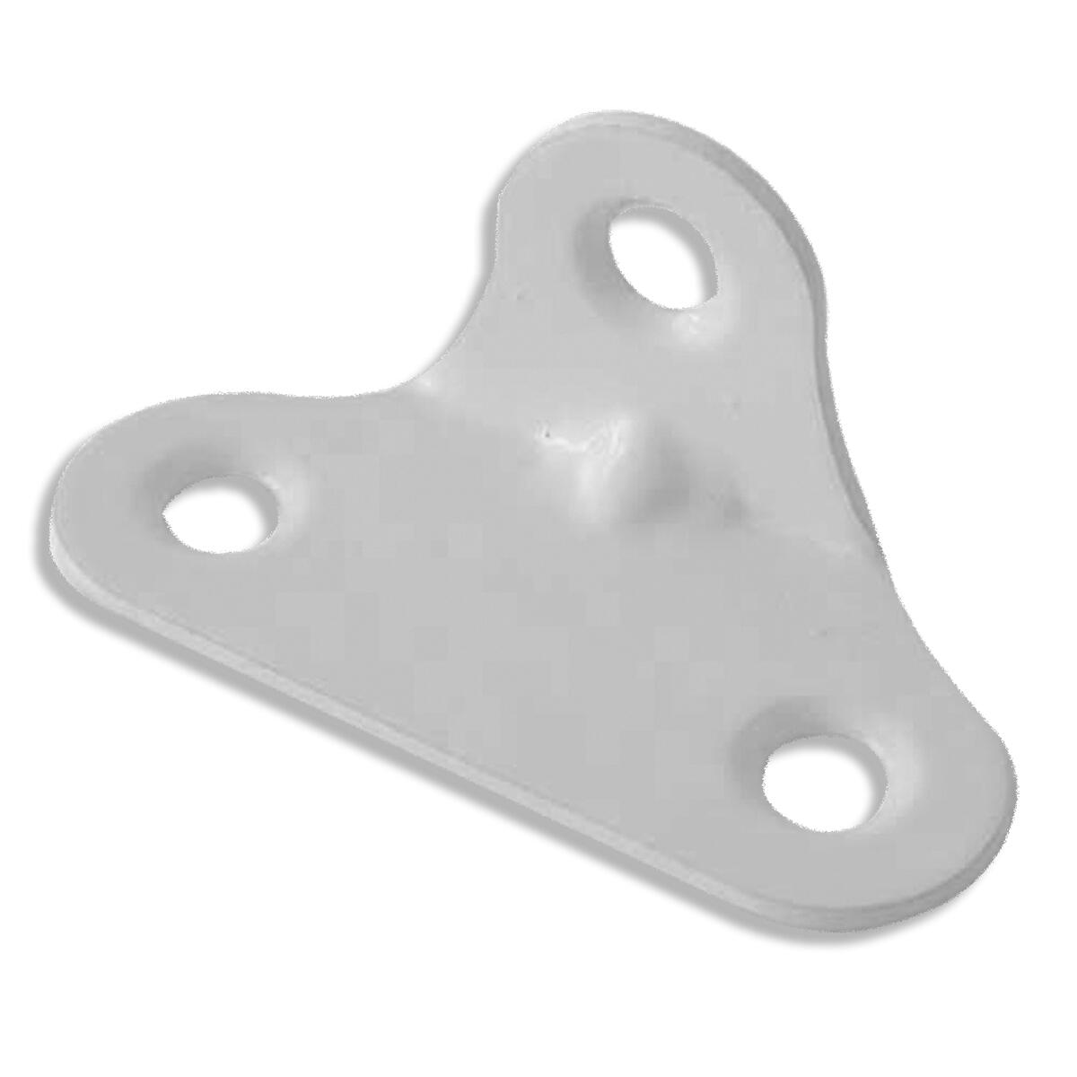 Cantoneira 3 Furos Universal Branco Criativa 50 Peças