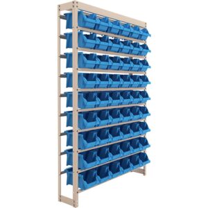 Estante Metálica Com Gavetas Plásticas Azul 54/5 Worker (Entregue por Super Pro Atacado)