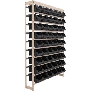 Estante Metálica Com 54 Gavetas Preto Worker (Entregue por Super Pro Atacado)