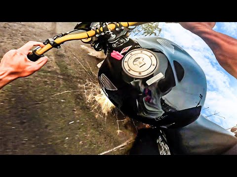 Leia mais sobre o artigo CAI COM A MINHA NOVA MOTO NO GRAU 🙁 ACIDENTE FEIO