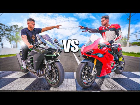 Leia mais sobre o artigo O GRANDE RACHA CONTRA O BRUNO ! MINHA KAWASAKI H2 VS PANIGALE