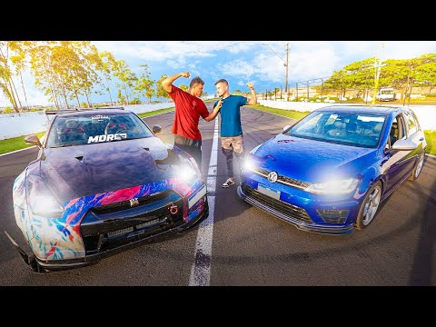 Leia mais sobre o artigo UM GOLF GTI ME CHAMOU PARA UM RACHA CONTRA MEU GTR