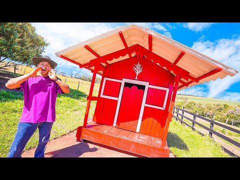 Leia mais sobre o artigo PINTEI O GALINHEIRO AQUI DA FAZENDA! AGORA ESTA PRONTO!!!