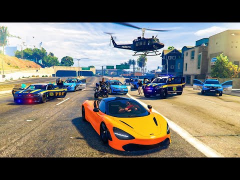 Leia mais sobre o artigo DEI FUGA DA POLICIA COM A MINHA MCLAREN 720S – GTA RP
